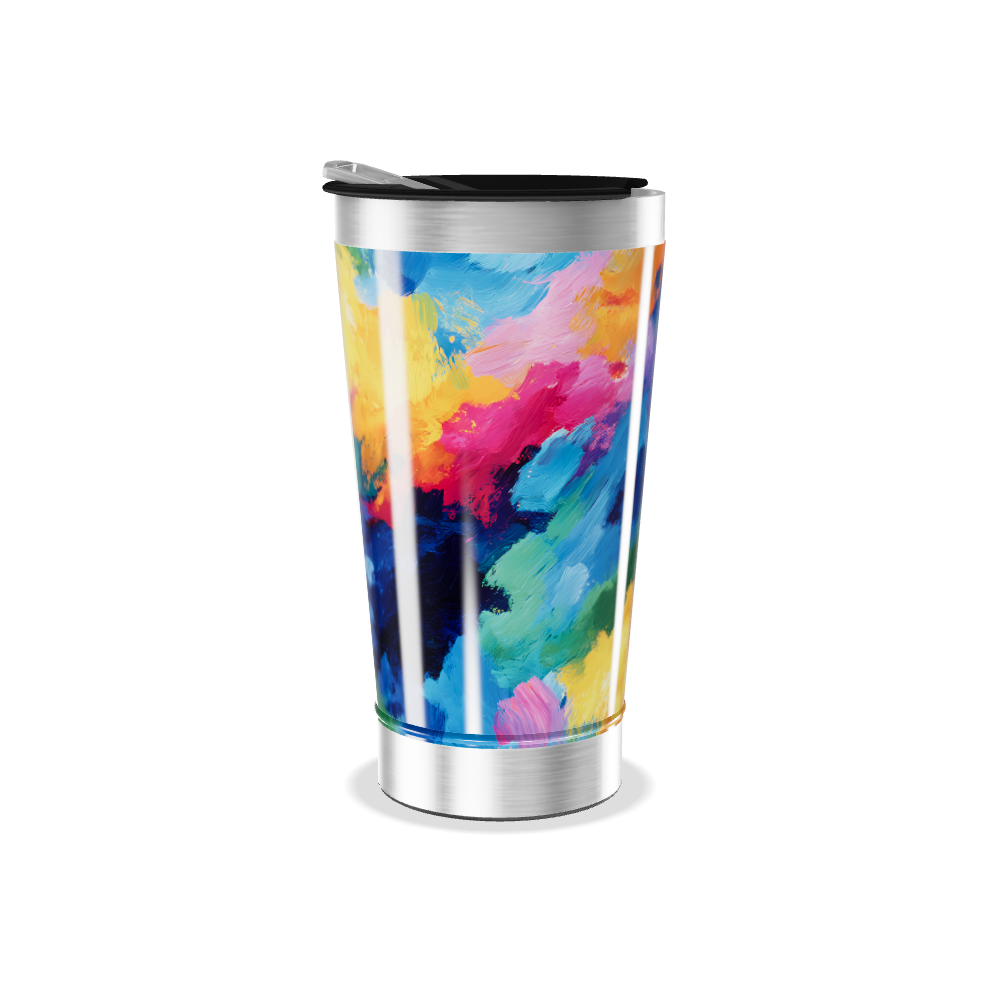 Copo Térmico - Estampa Colorida Aço Inox