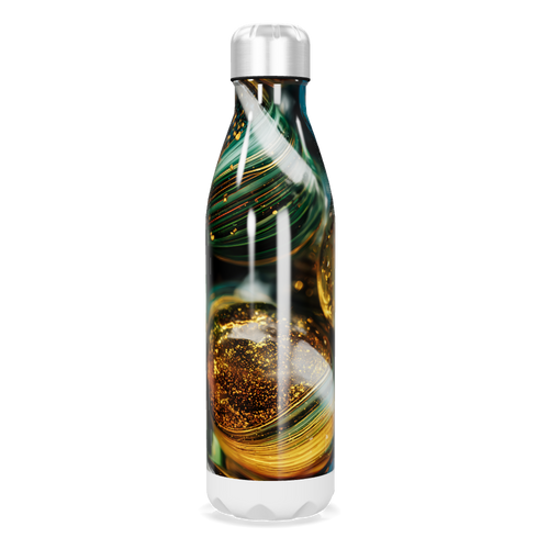 Garrafa Inox - Estampa Abstrata Colorida