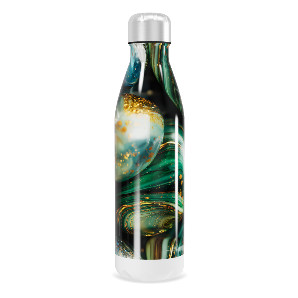 Garrafa Inox - Estampa Abstrata Colorida