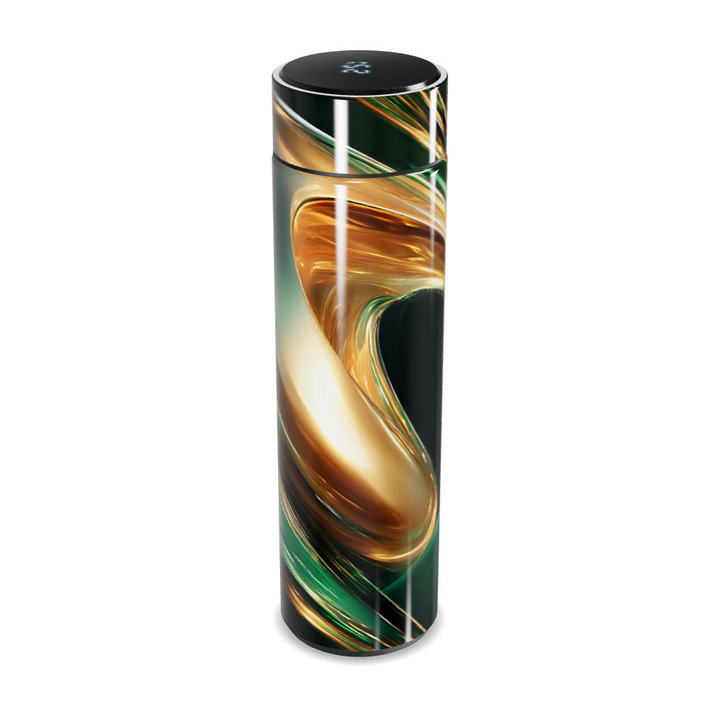 Garrafa Térmica Touch - Verde com Design Fluido