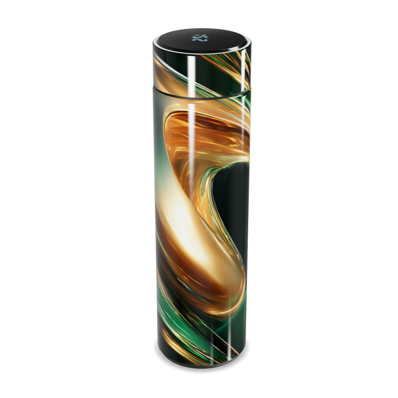 Garrafa Térmica Touch - Verde com Design Fluido