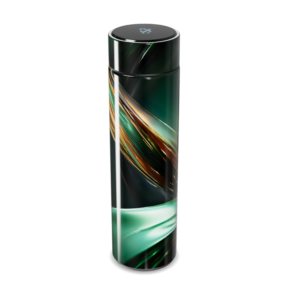 Garrafa Térmica Touch - Verde com Design Fluido