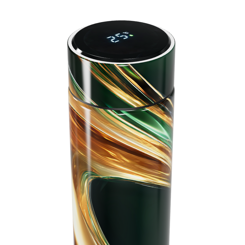 Garrafa Térmica Touch - Verde com Design Fluido