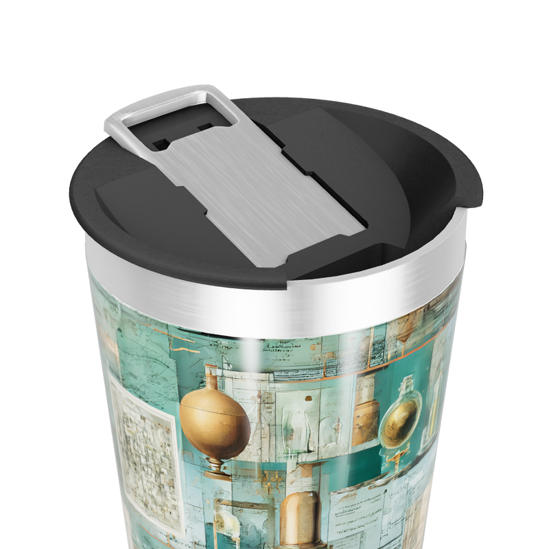 Copo Térmico - Estampa Vintage Verde