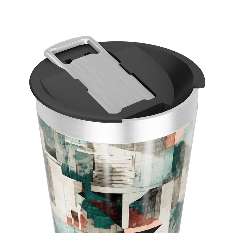 Copo Térmico - Estampa Geométrica Colorida