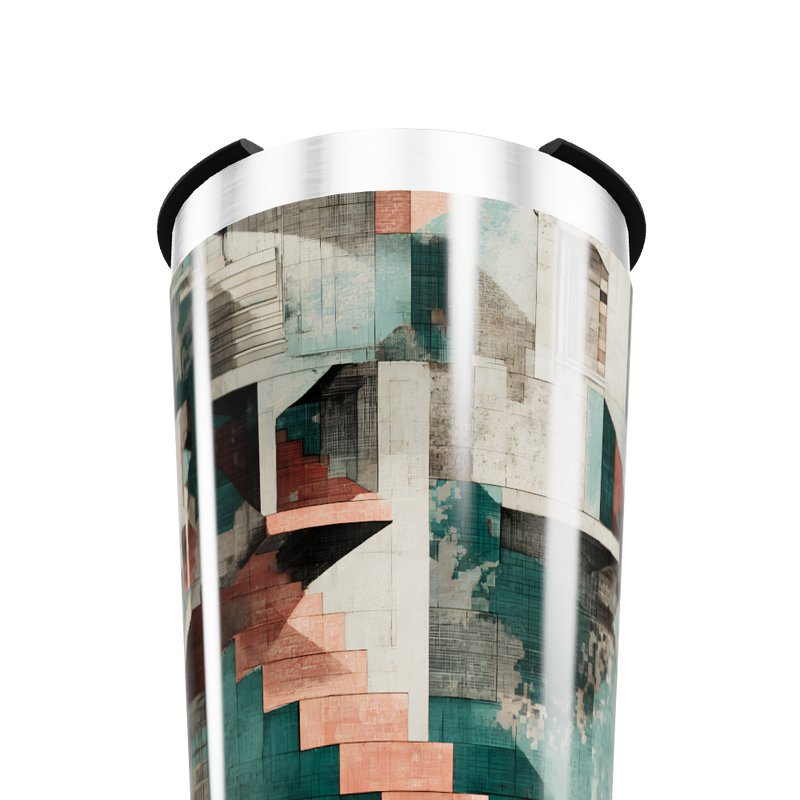 Copo Térmico - Estampa Geométrica Colorida