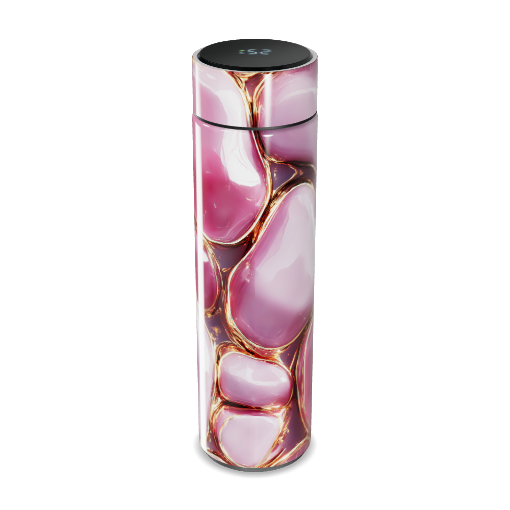 Garrafa Térmica Touch - Rosa Marmorizada
