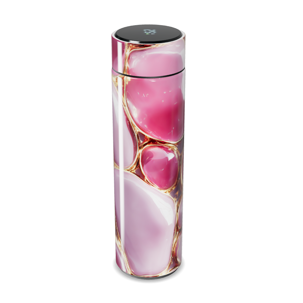 Garrafa Térmica Touch - Rosa Marmorizada