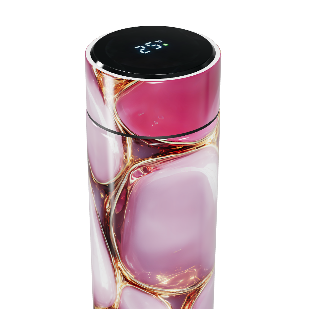 Garrafa Térmica Touch - Rosa Marmorizada
