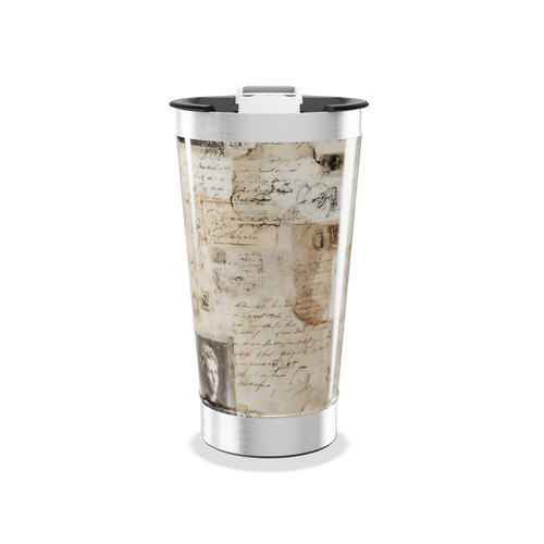 Copo Térmico - Estampa Vintage Papel