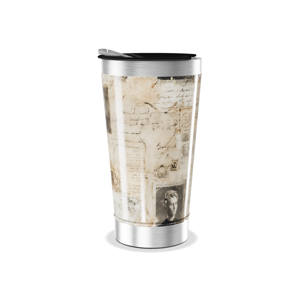 Copo Térmico - Estampa Vintage Papel