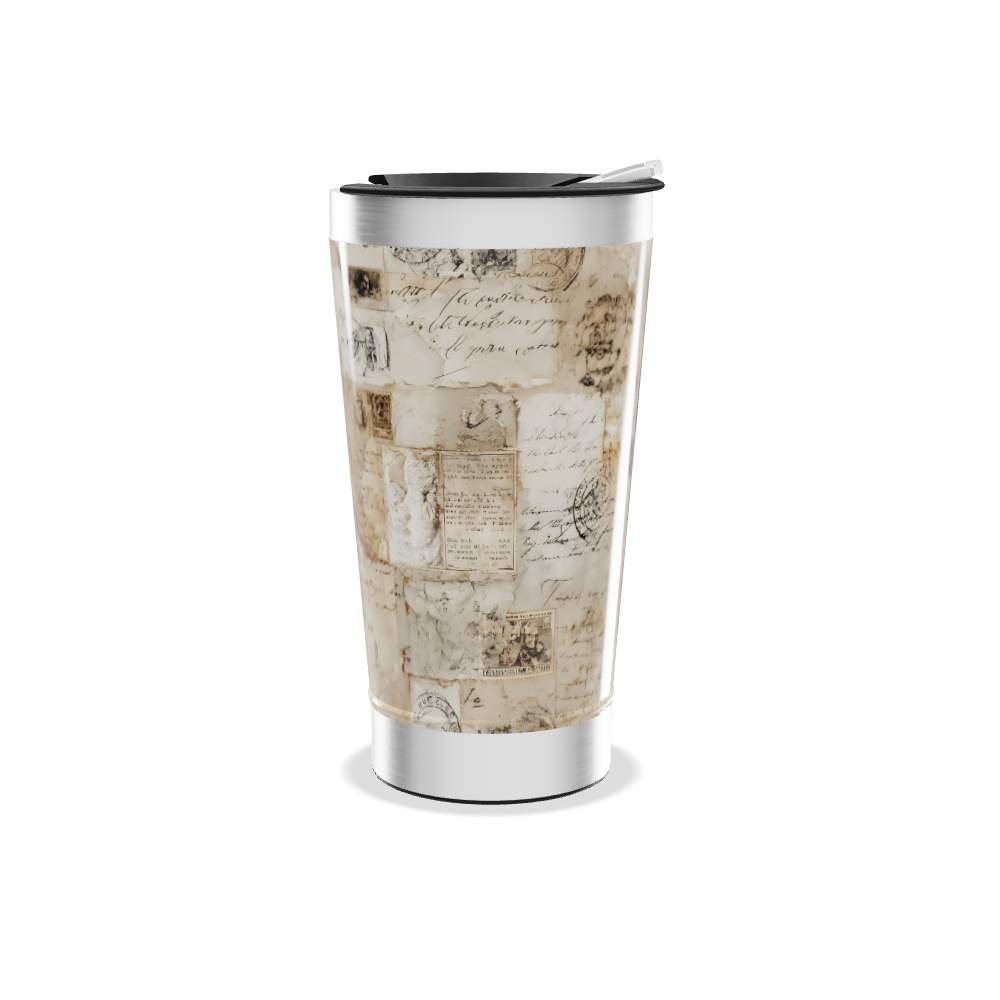 Copo Térmico - Estampa Vintage Papel