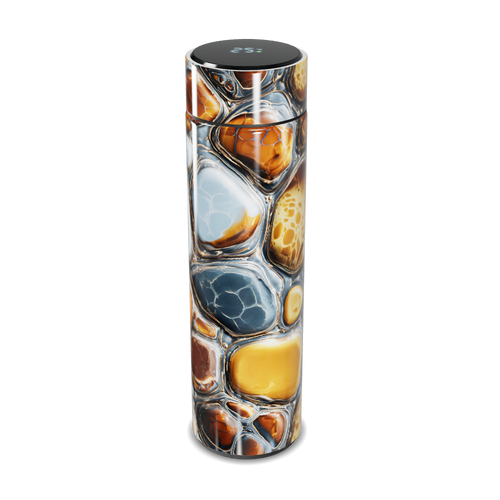 Garrafa Térmica Touch - Estampa Pedras Coloridas