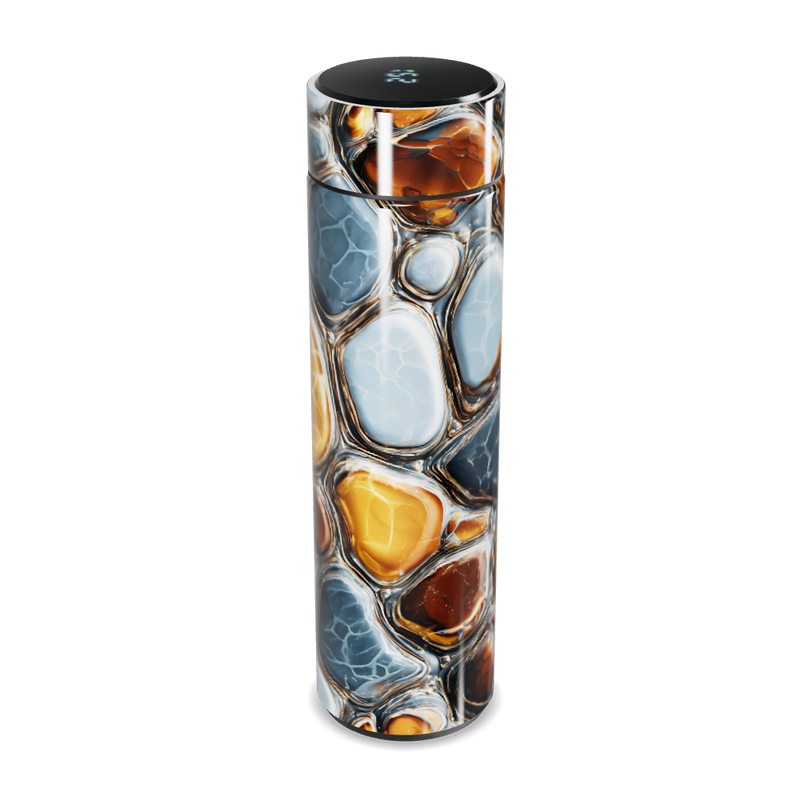 Garrafa Térmica Touch - Estampa Pedras Coloridas