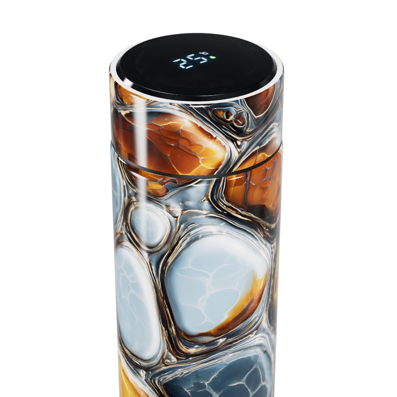 Garrafa Térmica Touch - Estampa Pedras Coloridas