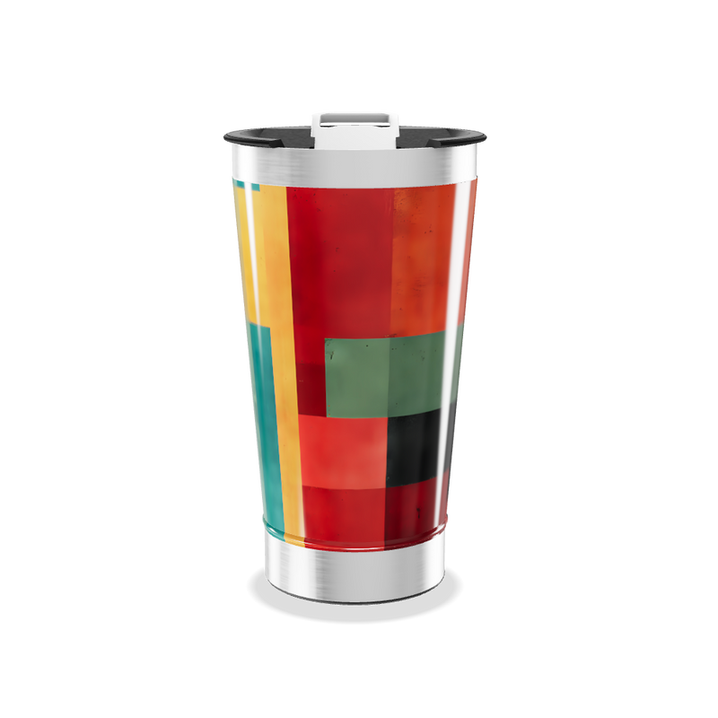 Copo Térmico - Cores Geométricas Inox