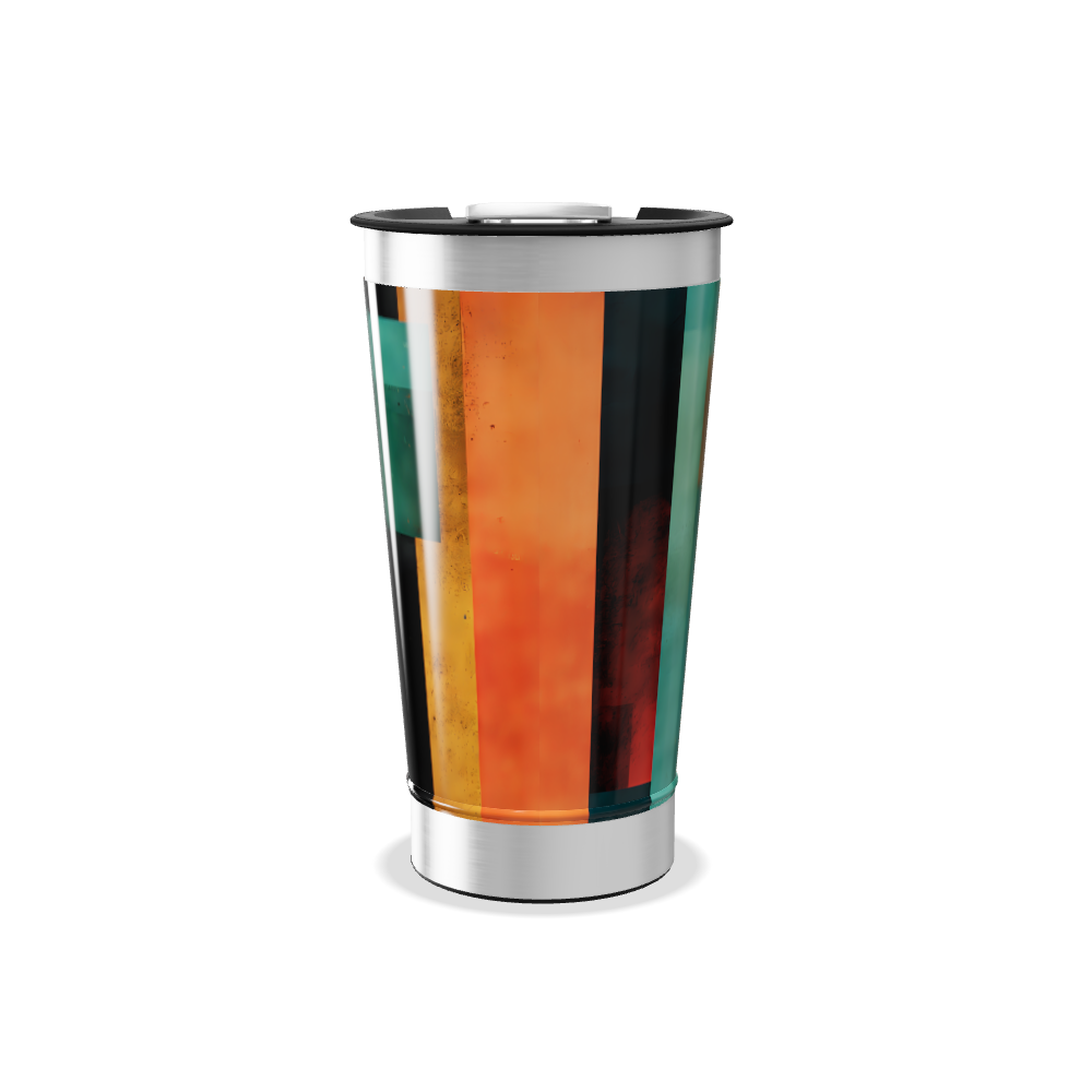 Copo Térmico - Cores Geométricas Inox