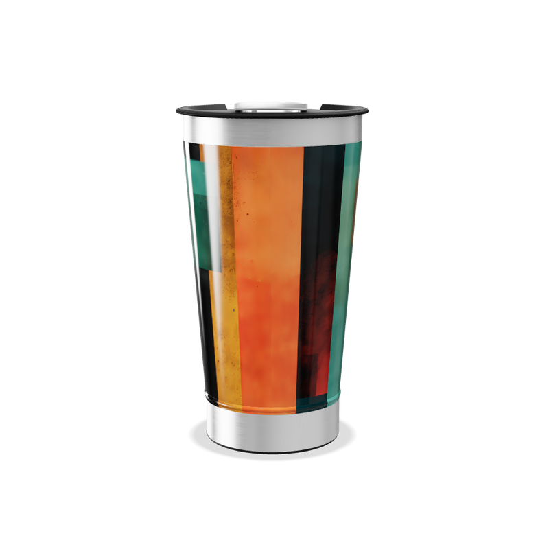 Copo Térmico - Cores Geométricas Inox