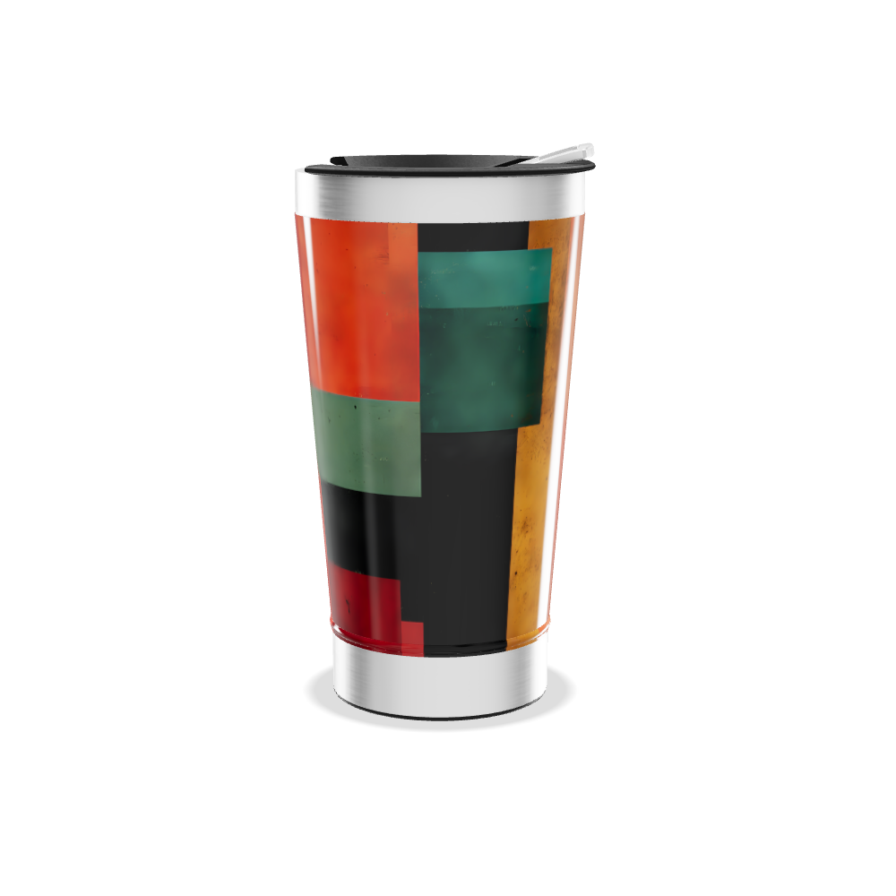Copo Térmico - Cores Geométricas Inox
