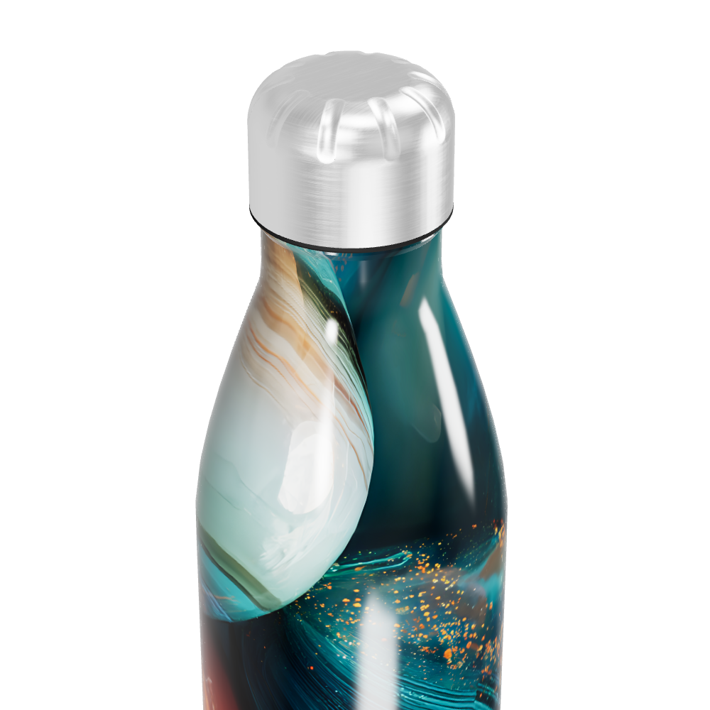 Garrafa Inox - Azul Abstrato 500ml