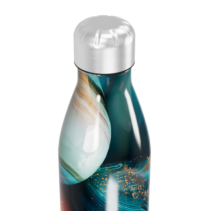 Garrafa Inox - Azul Abstrato 500ml