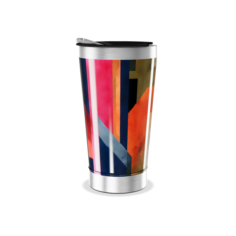 Copo Térmico - Estampa Geométrica Colorida