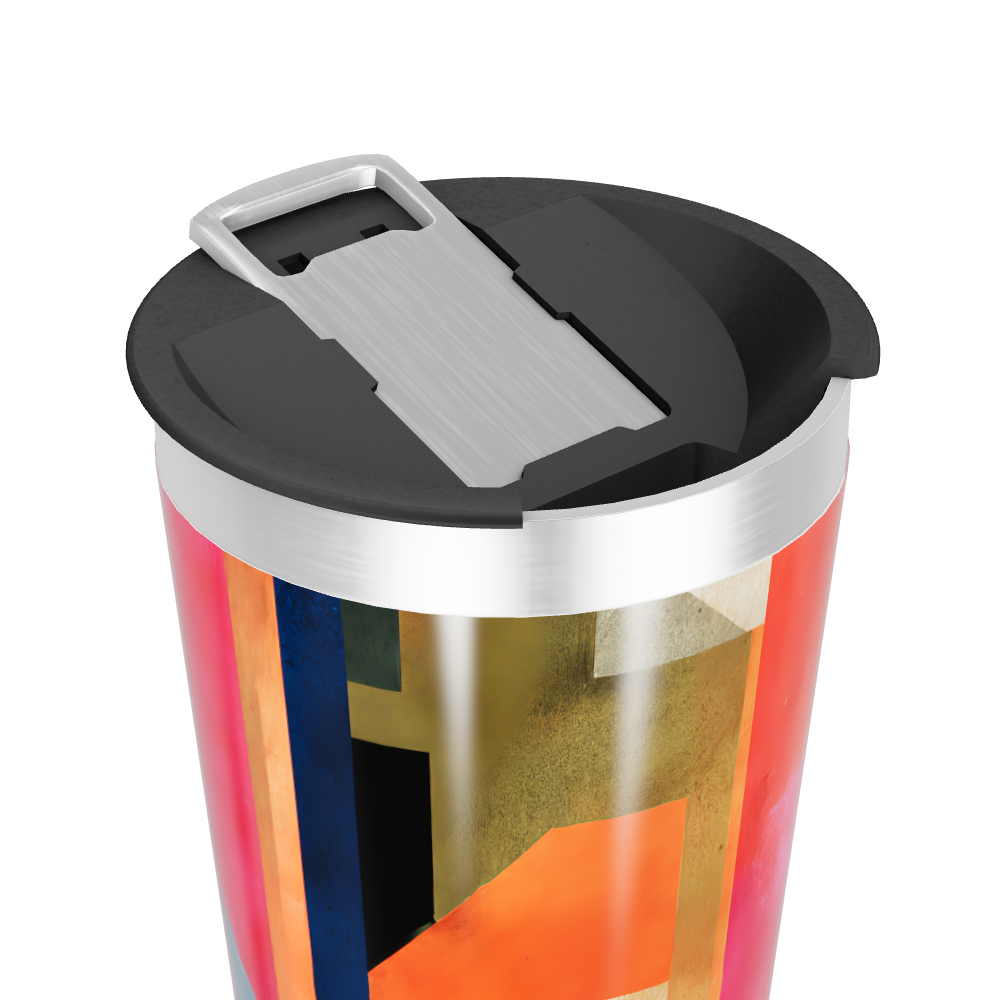 Copo Térmico - Estampa Geométrica Colorida