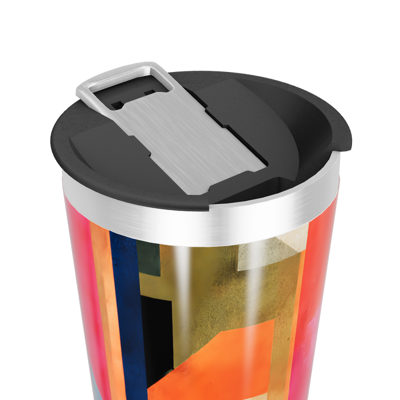 Copo Térmico - Estampa Geométrica Colorida