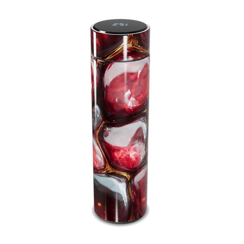 Garrafa Térmica Touch - Cristal Vermelho Digital