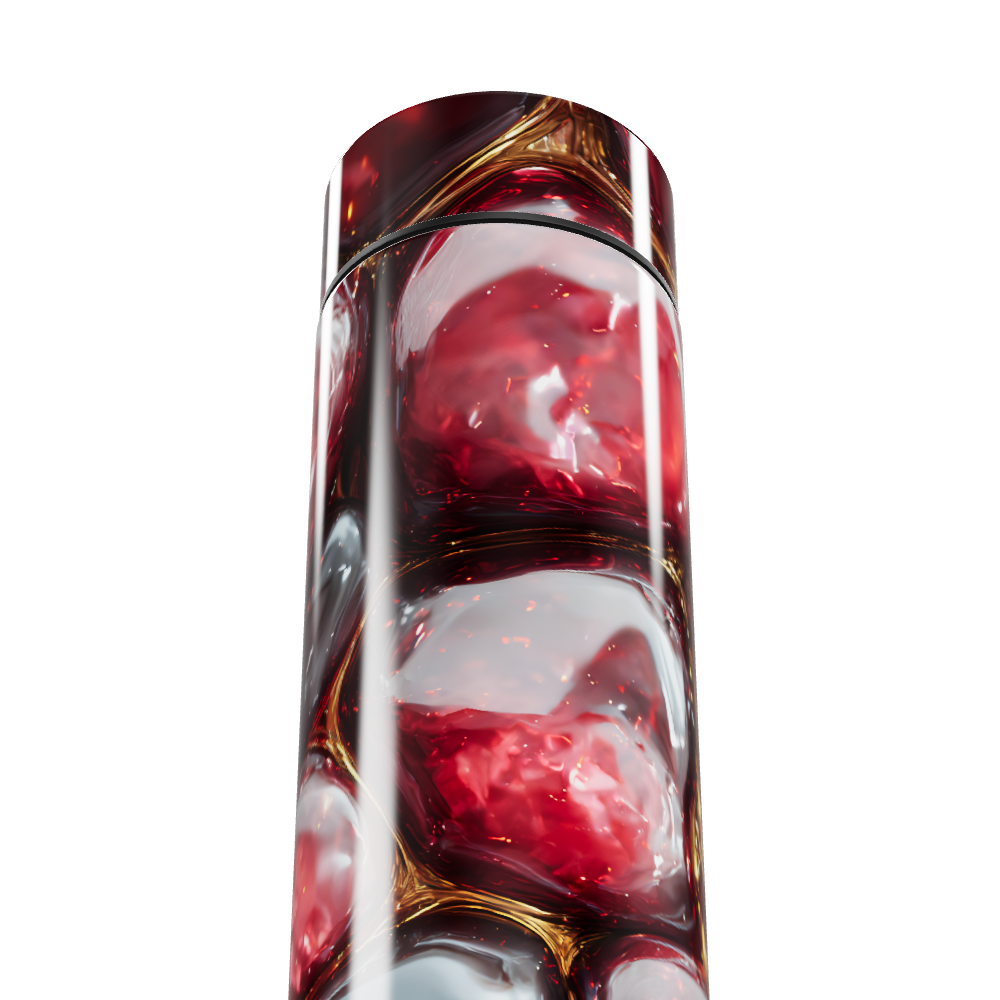 Garrafa Térmica Touch - Cristal Vermelho Digital