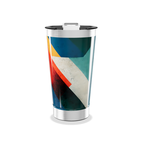 Copo Térmico - Estampa Geométrica Colorida