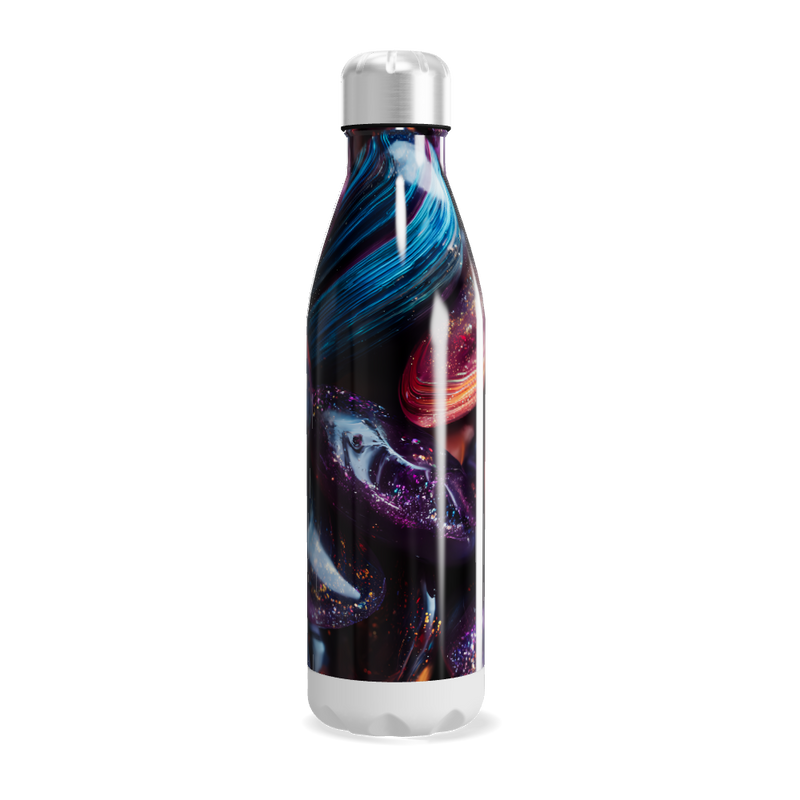 Garrafa Inox - Estampa Galáxia Colorida