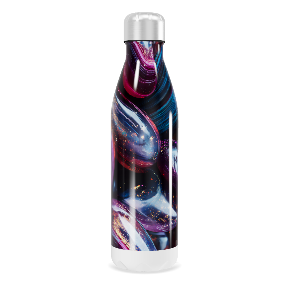 Garrafa Inox - Estampa Galáxia Colorida