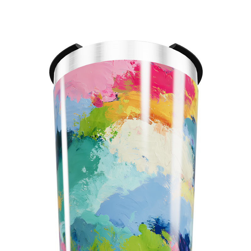 Copo Térmico - Estampa Colorida Abstrata