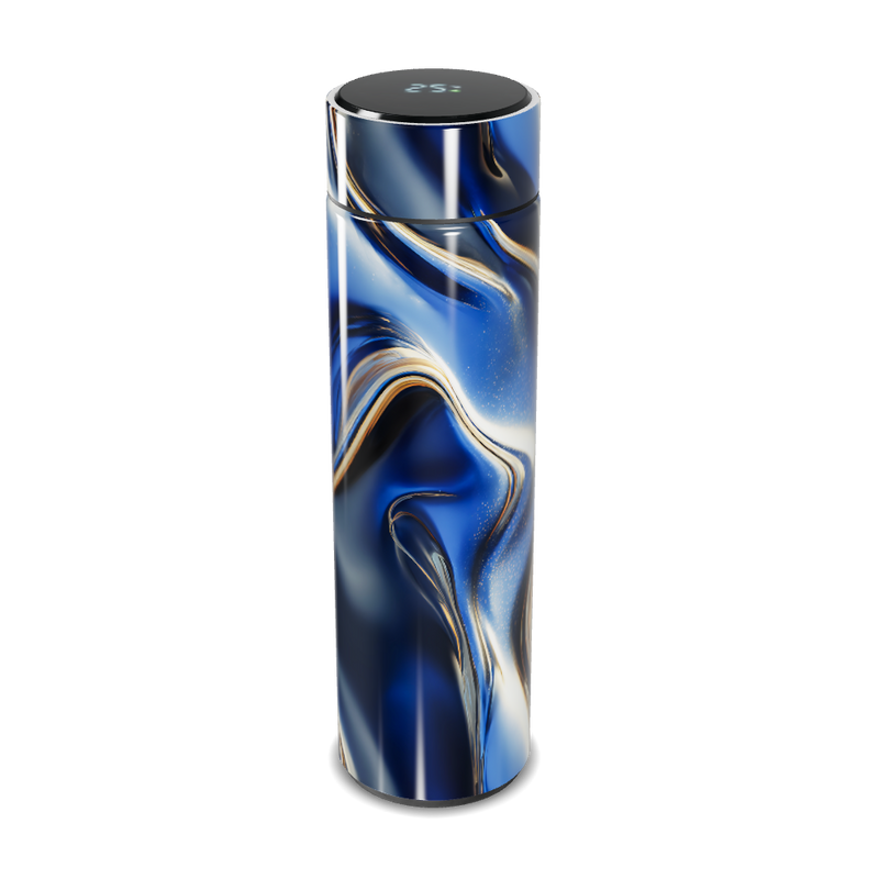 Garrafa Térmica Touch - Azul Marmorizada