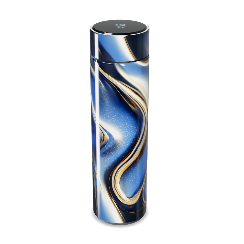 Garrafa Térmica Touch - Azul Marmorizada