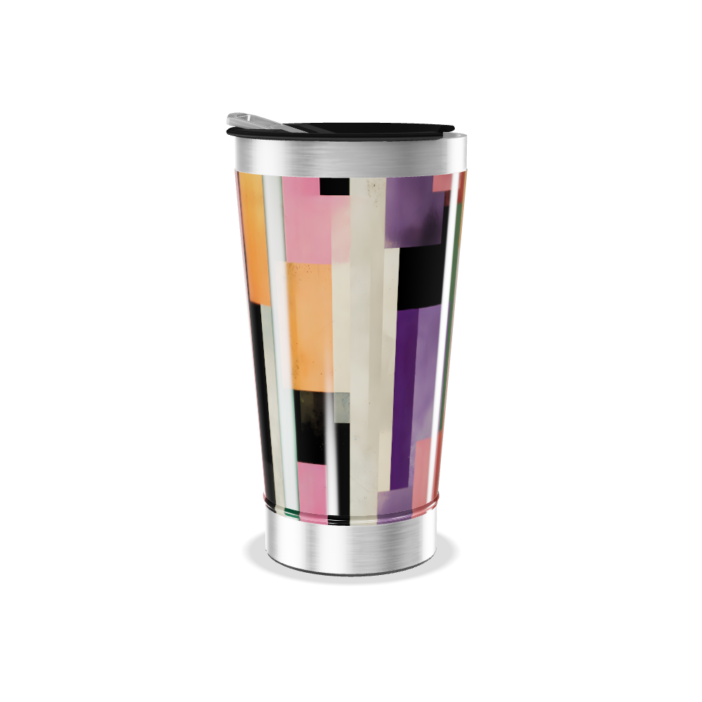 Copo Térmico - Estampa Geométrica Colorida