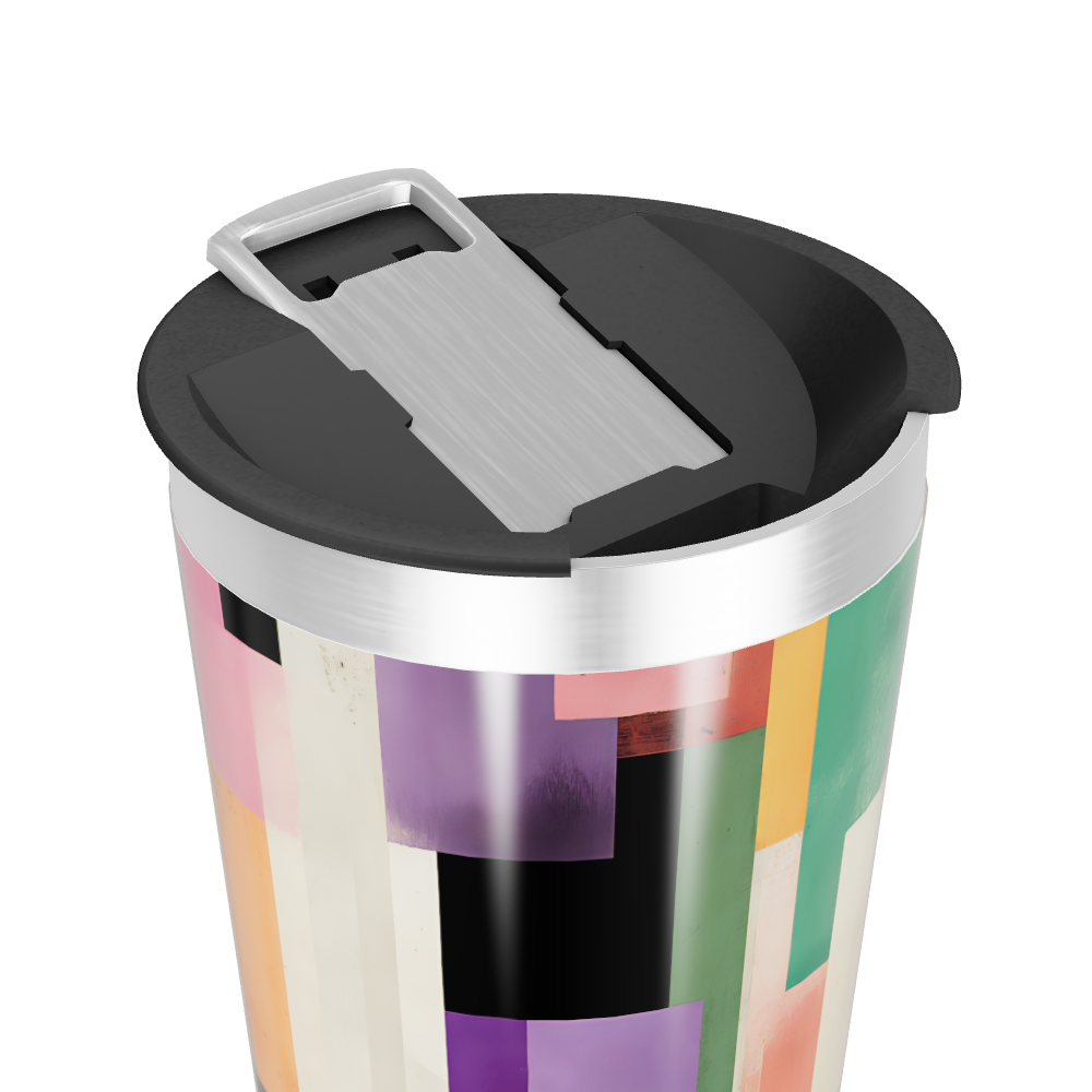 Copo Térmico - Estampa Geométrica Colorida