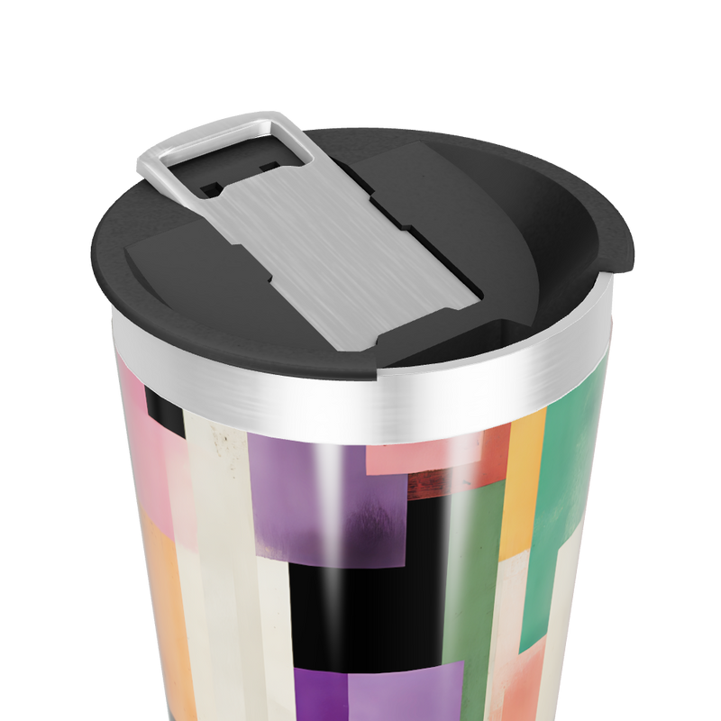 Copo Térmico - Estampa Geométrica Colorida