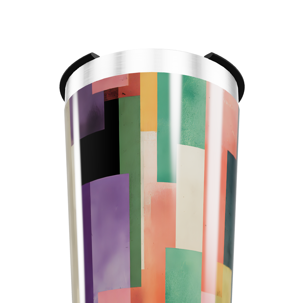 Copo Térmico - Estampa Geométrica Colorida