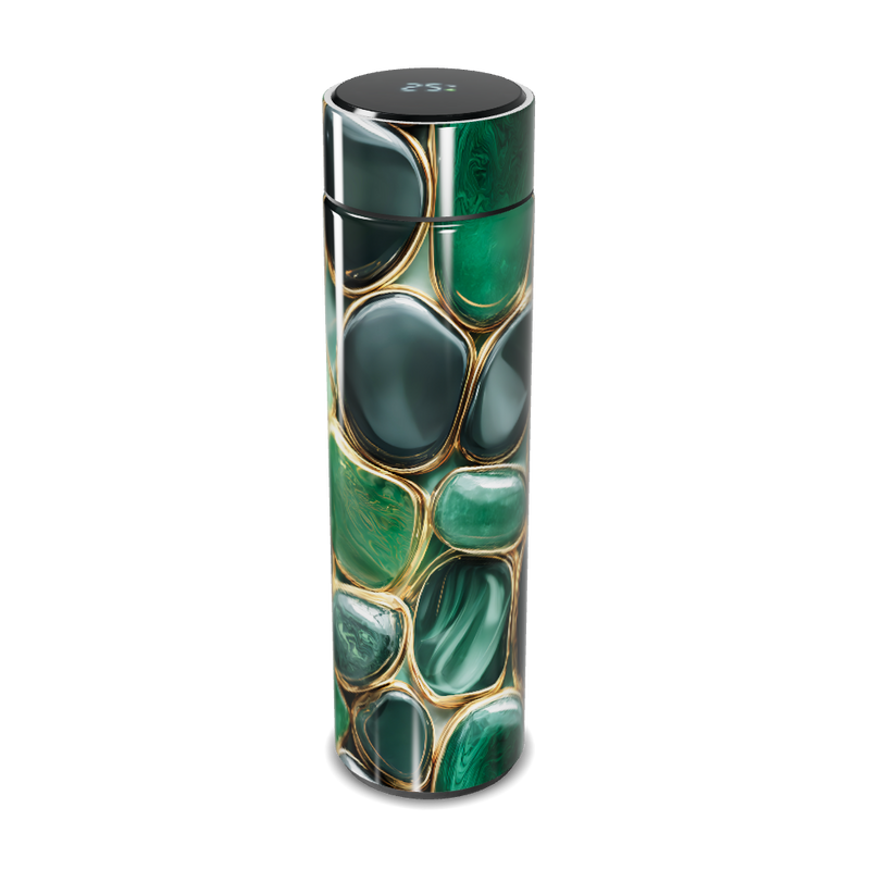 Garrafa Térmica Touch Verde Marmorizada