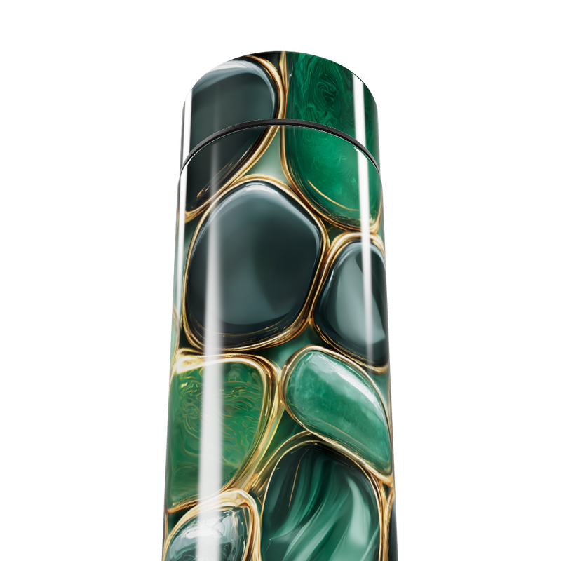 Garrafa Térmica Touch Verde Marmorizada