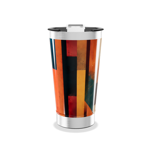 Copo Térmico - Estampa Colorida Geométrica