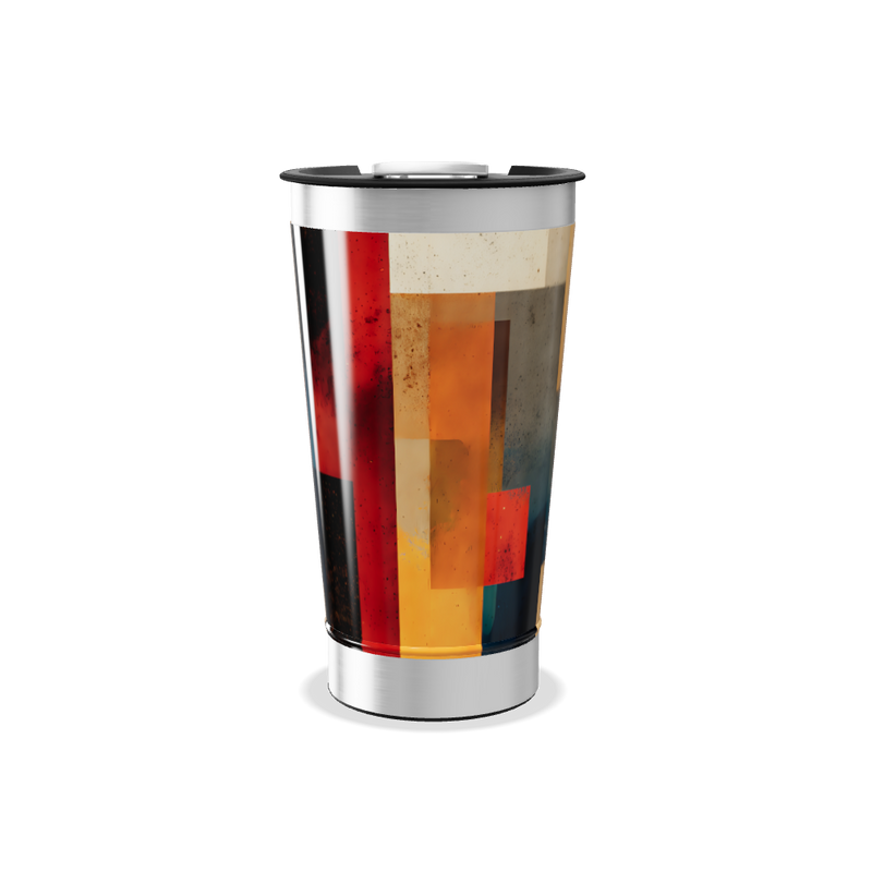 Copo Térmico - Estampa Colorida Geométrica
