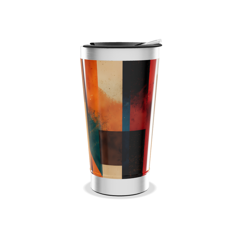 Copo Térmico - Estampa Colorida Geométrica