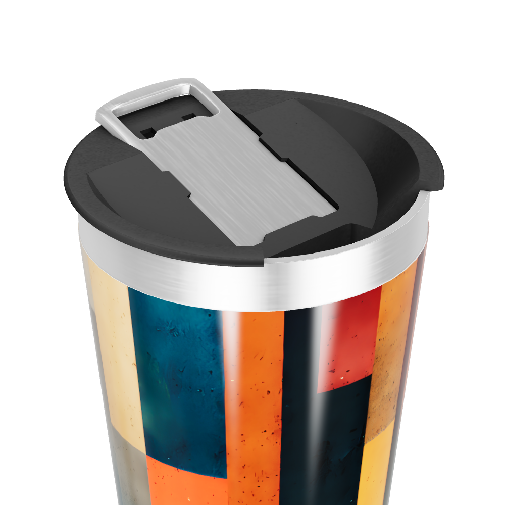 Copo Térmico - Estampa Colorida Geométrica