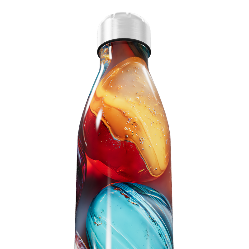 Garrafa Inox - Estampa Colorida Moderna
