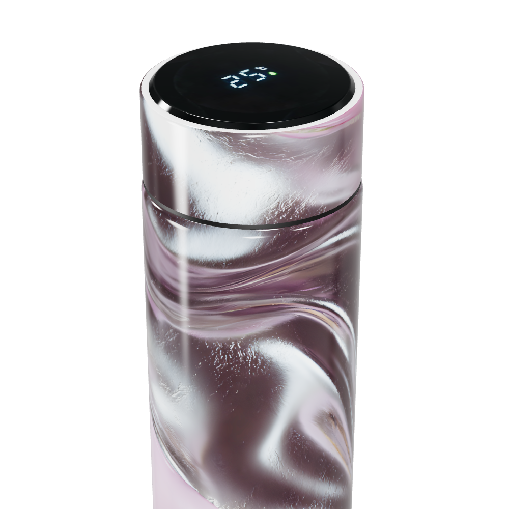 Garrafa Térmica Touch - Mármore Rosa Digital