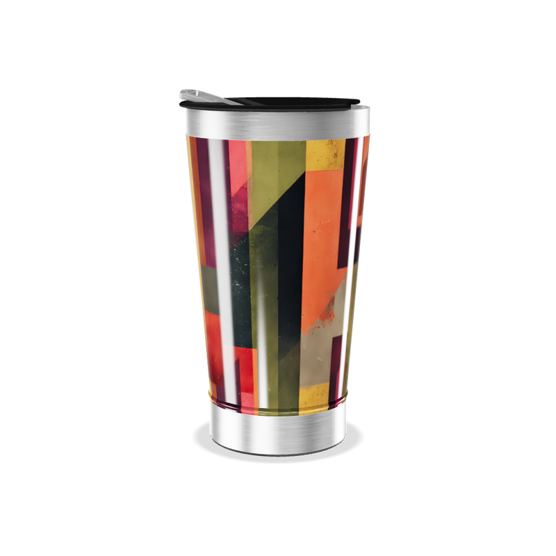 Copo Térmico - Estampa Geométrica Colorida