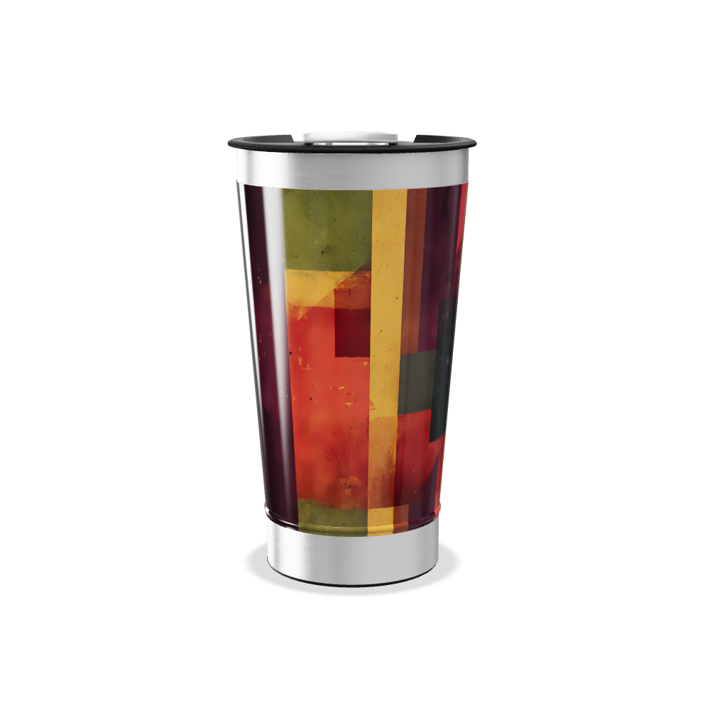Copo Térmico - Estampa Geométrica Colorida